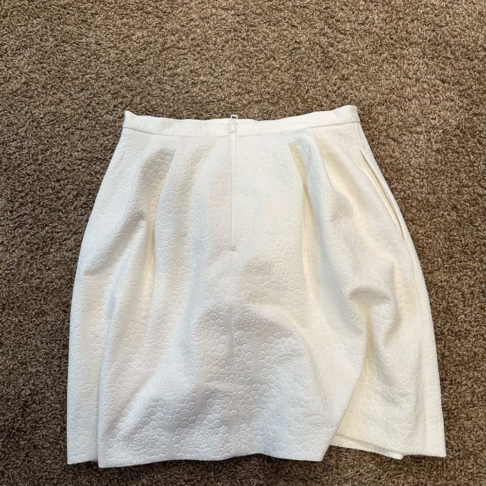 Pink tartan white skirt